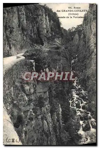 Ansichtskarte AK Route des Grands Goulets Drome Cascade de la Vernaison