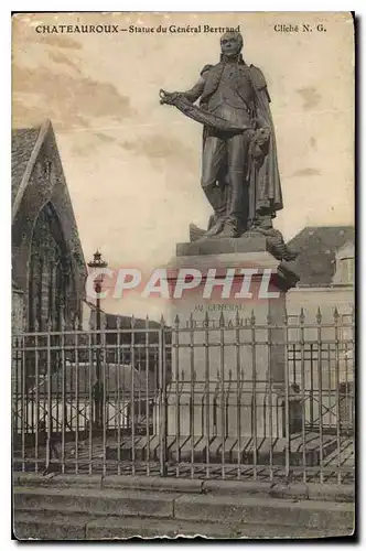 Cartes postales Chateauroux Statue du General Bertrand