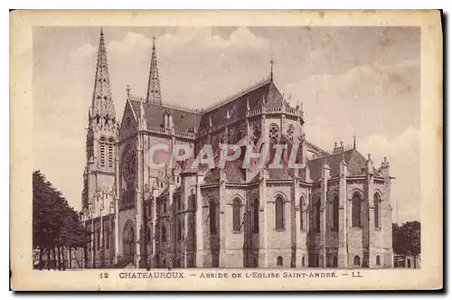 Ansichtskarte AK Chateauroux Abside de l'Eglise Saint Andre