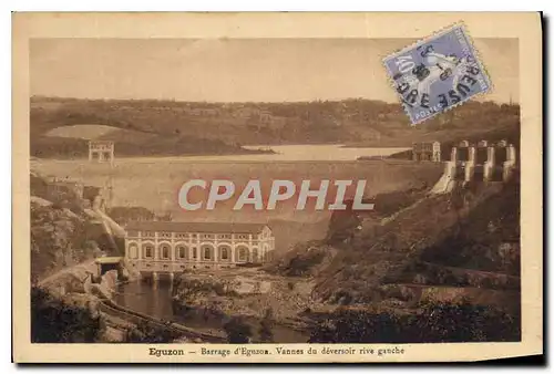 Cartes postales Eguzon Barrage d'Eguzon vannes du deversoir rive gauche
