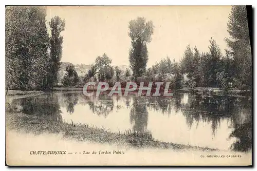 Ansichtskarte AK Chateauroux Lac du Jardin Public