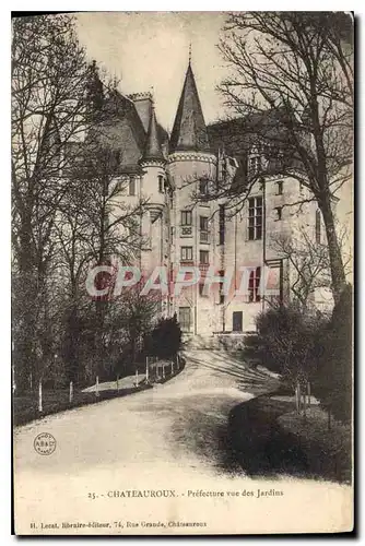 Ansichtskarte AK Chateauroux Prefecture vue des Jardins