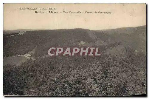 Cartes postales Les Vosges Illustrees Ballon d'Alsace vue d'ensemble versant de Giromagny