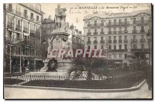 Cartes postales Marseille le Monument Puget