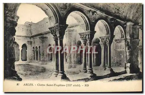 Cartes postales Arles Cloitre Saint Trophime XII siecle