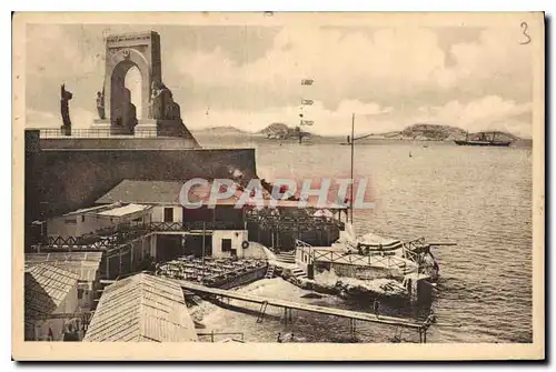 Cartes postales Marseille La Corniche vue vers les Iles