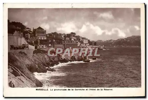 Ansichtskarte AK Marseille la Promenade de la Corniche et l'Hotel de la Reserve