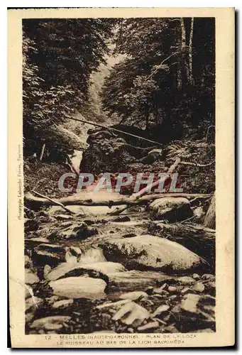 Cartes postales Melles Haute Garonne plan de la Loza le Ruisneau au bas de la lich Gaoumeda