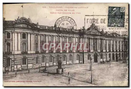 Ansichtskarte AK Toulouse facade du Capitole hotel de ville eleve par cammas en 1780