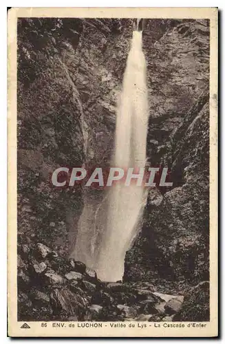 Ansichtskarte AK Env de Luchon Vallee du Lys la Cascade d'Enfer