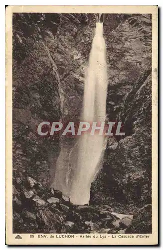 Cartes postales Env de Luchon Vallee du Lys la Cascade d'Enfer