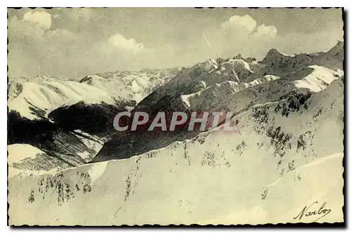 Ansichtskarte AK Superbagneres Vue sur les Monts Maudits