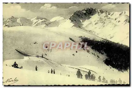 Cartes postales Superbagneres Le Tremplin et vue sur le Cecire