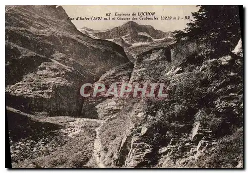 Ansichtskarte AK Environs de Luchon Rue d'Enfer et Glacier des Crabioules