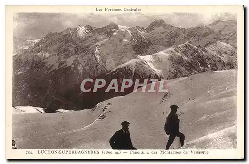 Cartes postales Luchon Superbagneres Panorama des Montagnes de Venasque