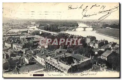 Ansichtskarte AK Toulouse Vue panoramique Pont St Michel