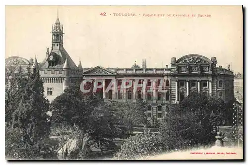 Cartes postales Toulouse Facade Est du Capitole et Square