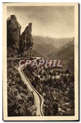 Ansichtskarte AK Gorges du Tarn Route des Vignes au Causse Mejean