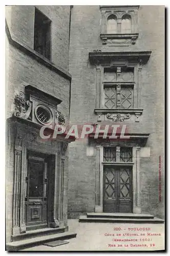 Ansichtskarte AK Toulouse Cour de l'Hotel de Massas Rue de la Dalbade