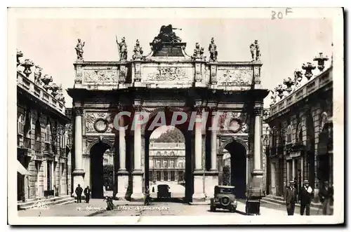 Ansichtskarte AK Nancy L'Arc de Triomphe Automobile