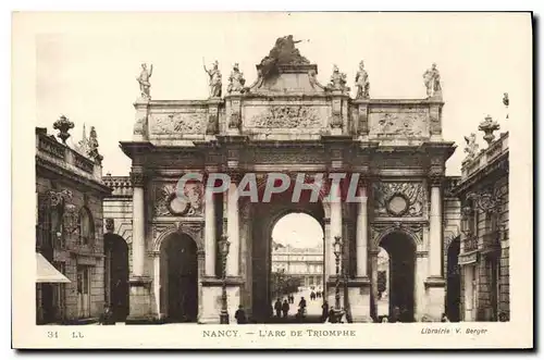 Cartes postales Nancy L'Arc de Triomphe