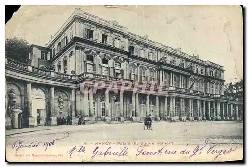 Cartes postales Nancy Palais du Gouvernement