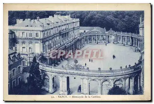 Ansichtskarte AK Nancy Hemicycle de la Carriere