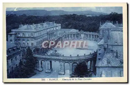 Ansichtskarte AK Nancy Hemicycle de la Place Carriere