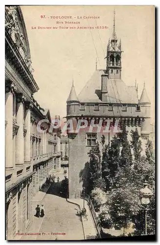 Ansichtskarte AK Toulouse Le Capitole Rue Rosbach Le Donjon ou Tour des Archives