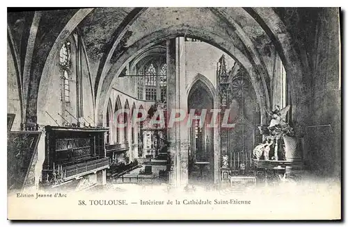 Ansichtskarte AK Toulouse Interieur de la Cathedrale Saint Etienne