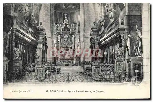 Cartes postales Toulouse Eglise Saint Sernin le Choeur