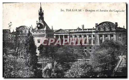 Ansichtskarte AK Toulouse Donjon et Jardin du Capitole