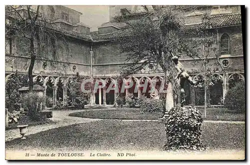 Cartes postales Musee de Toulouse Le Cloitre