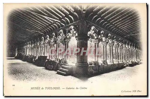 Cartes postales Musee de Toulouse Galerie du Cloitre