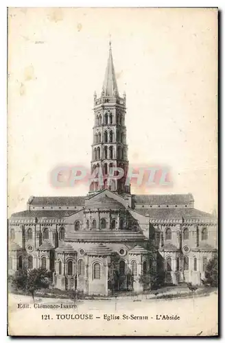 Cartes postales Toulouse Eglise St Sernin L'Abside