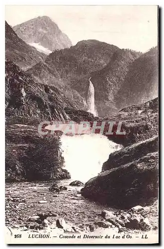 Cartes postales Luchon Cascade et Deversoir du Lac d'Oo