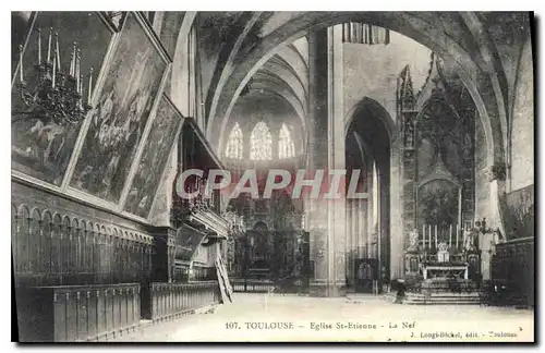 Cartes postales Toulouse Eglise St Etienne La Nef