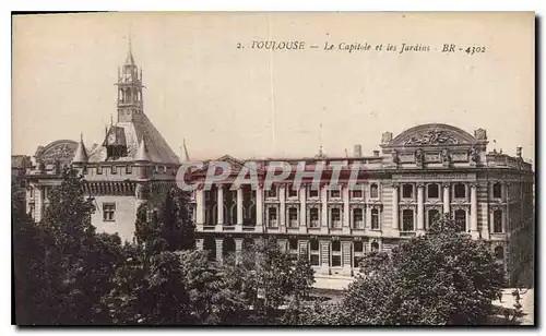 Ansichtskarte AK Toulouse Le Capitole et les Jardins