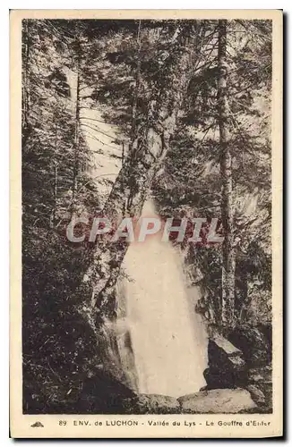 Cartes postales Env de Luchon Vallee du Lys le Gouffre d'Enfer