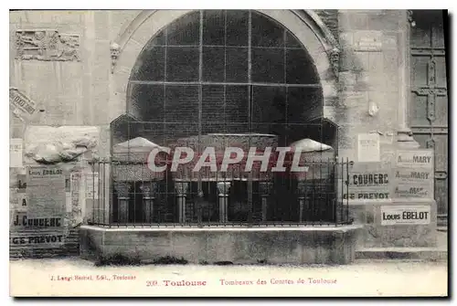 Cartes postales Toulouse Tombeaux des Contes de Toulouse