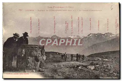 Cartes postales Luchon Plateau de Superbagneres