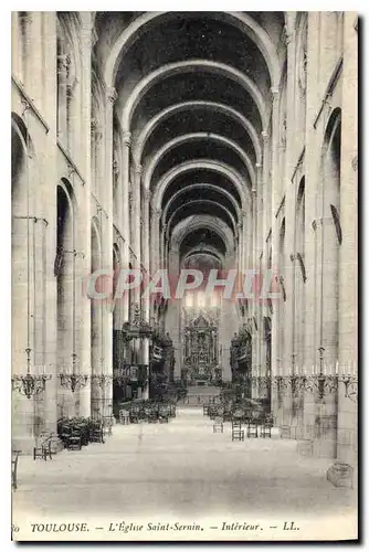 Cartes postales Toulouse L'Eglise saint Sernin Plantes