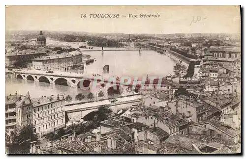 Cartes postales Toulouse vue Generale