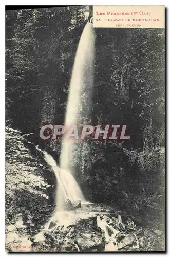 Cartes postales Cascade de Montauban pres Luchon