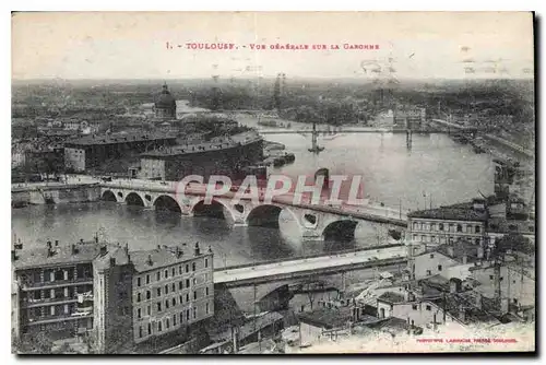 Cartes postales Toulouse Vue Generale sur la Garonne