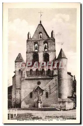 Cartes postales Pibrac La Vielle Eglise Le clocher