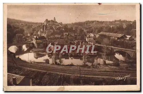 Ansichtskarte AK Uzerche Correze La Boucle de la Vezere