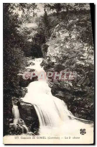 Ansichtskarte AK Cascade de Gimel Correze La Chute