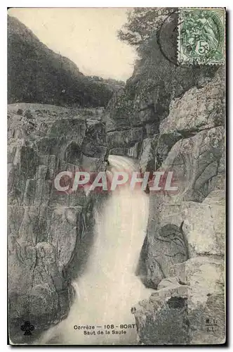 Cartes postales Correze Bort Saut de la Saule