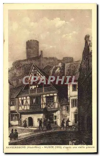 Cartes postales Kaysersberg Haut Rhin Musee d'apras une vielle gravure